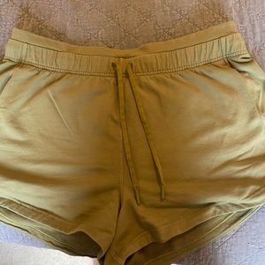 Lululemon Olive Green Knit Shorts